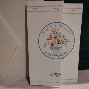 A Goodbye Gift Parting Gift and a Warm Wish Carlton Greeting Card USA